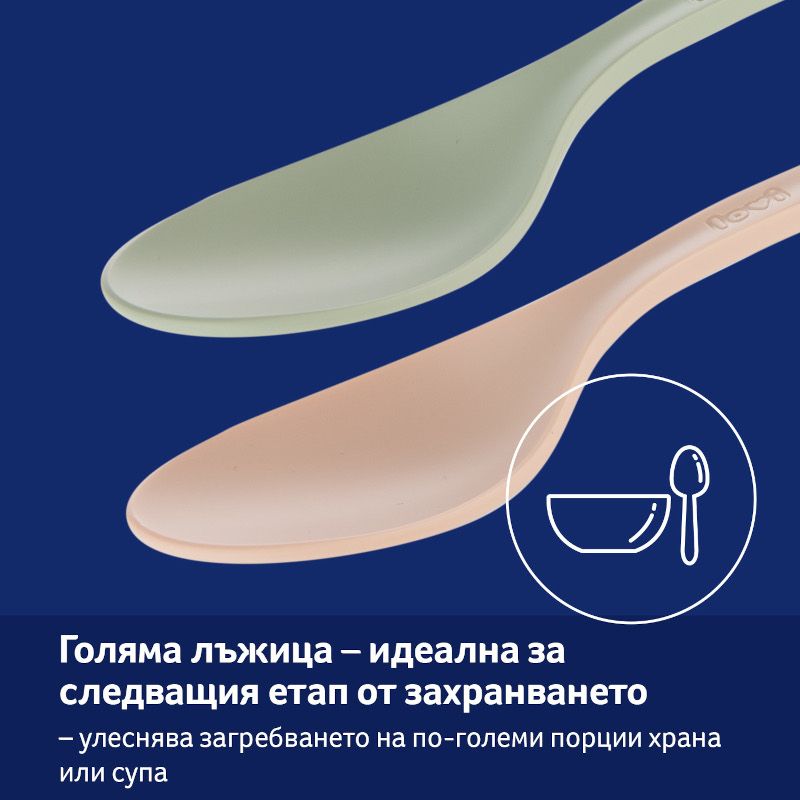 Лъжички за първо хранене LOVI, Nude, 2 бр., 6м+ – 5