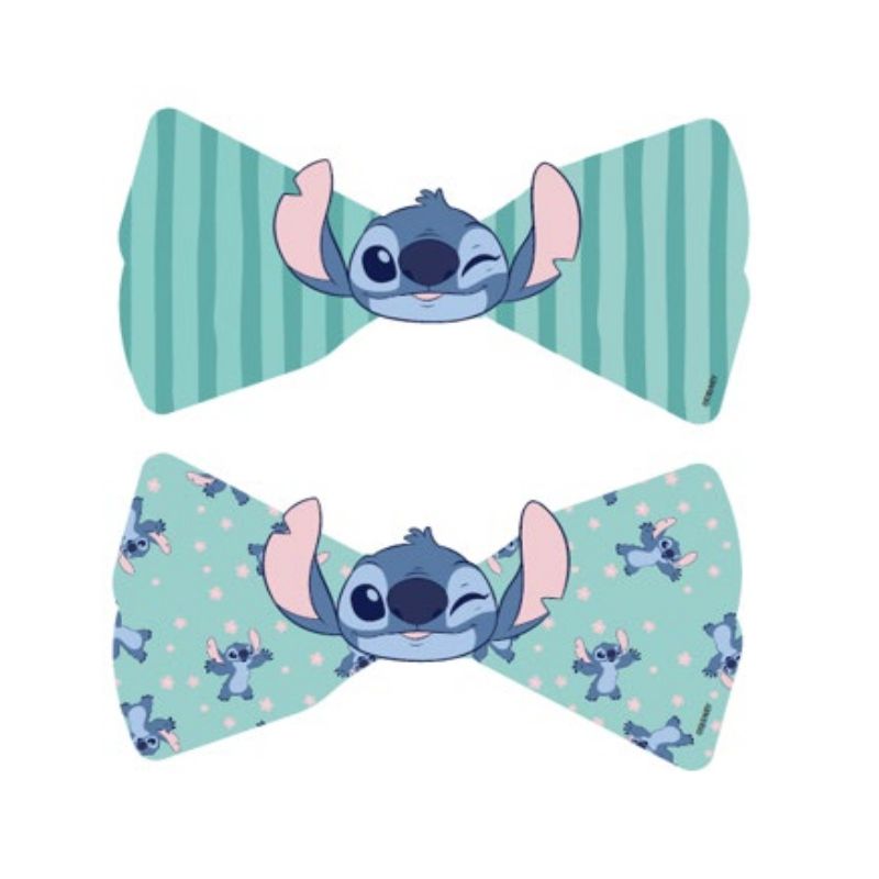 Мини щипки за коса с панделка Stitch, 2 бр.