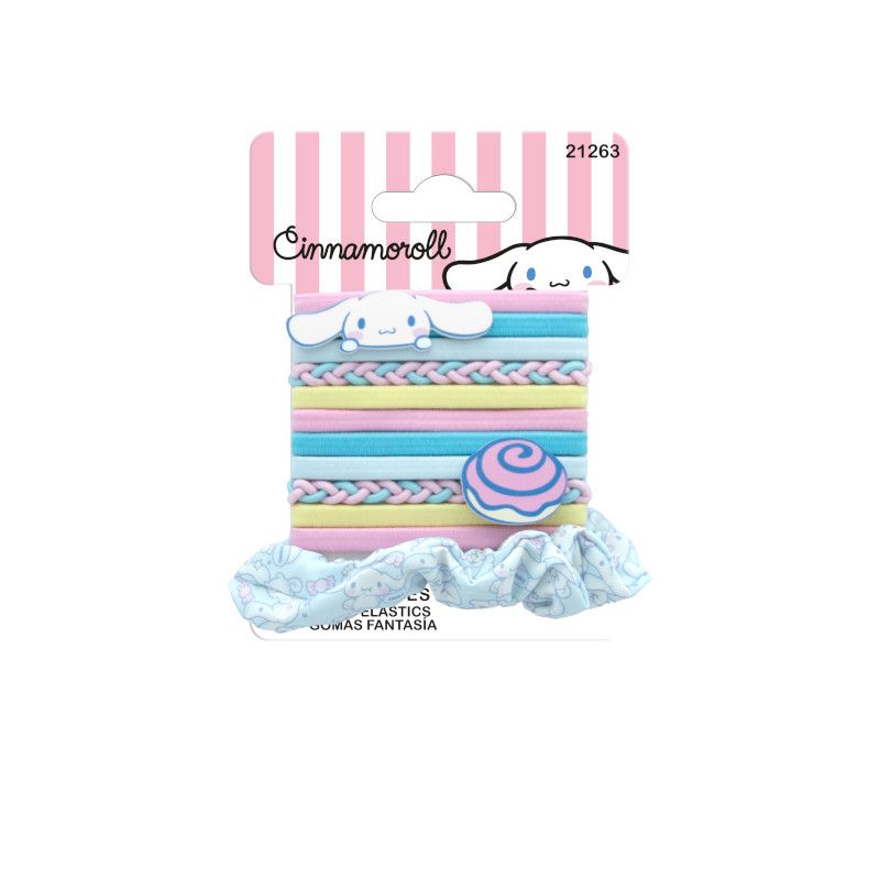 Ластици за коса с украшение Cinnamoroll, 12 бр.