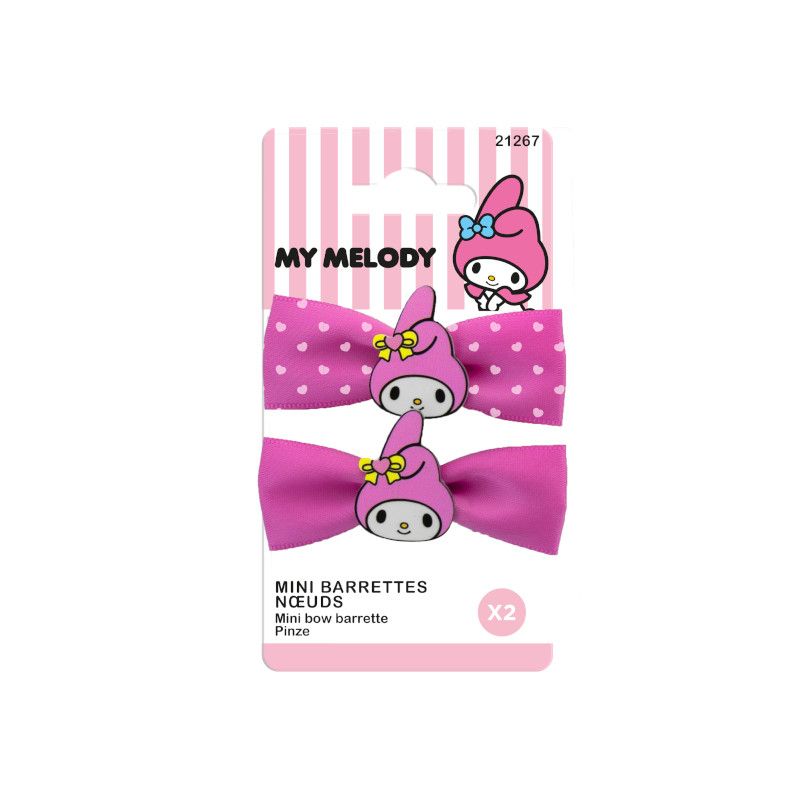 Мини щипки за коса с панделка MY Melody, 2 бр.