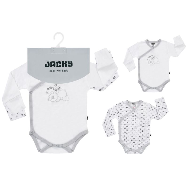 Боди с прехлупване с дълъг ръкав Jacky, Nos Tencel 2 бр.