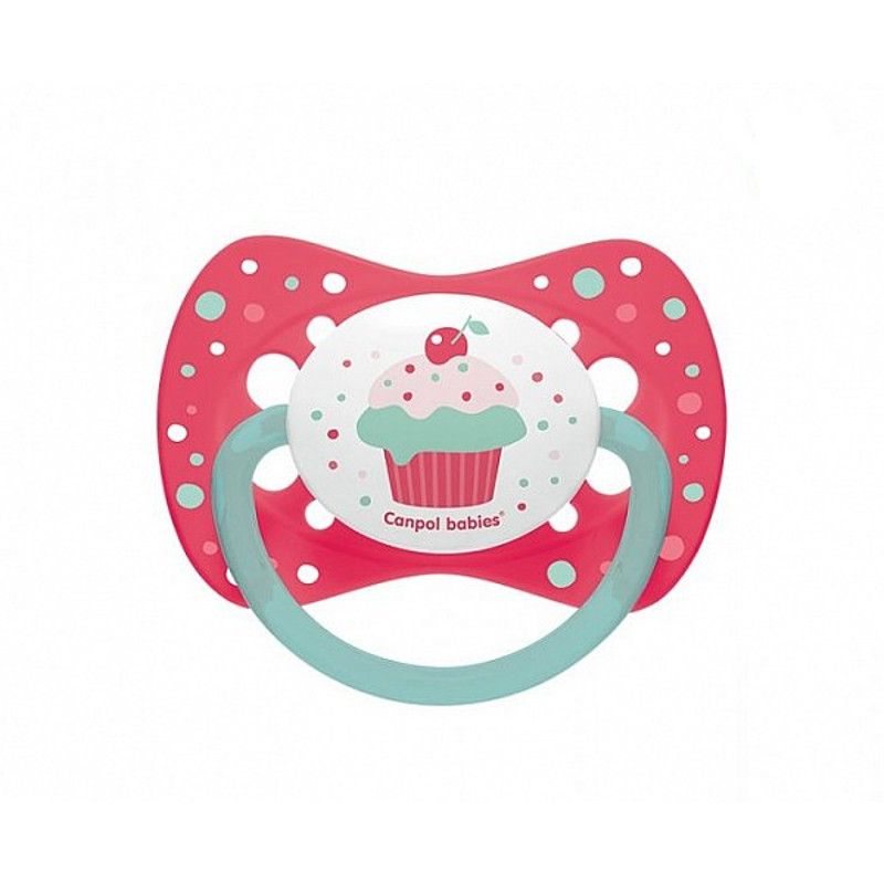 Симетрична залъгалка Canpol babies, Cupcake, 18м+