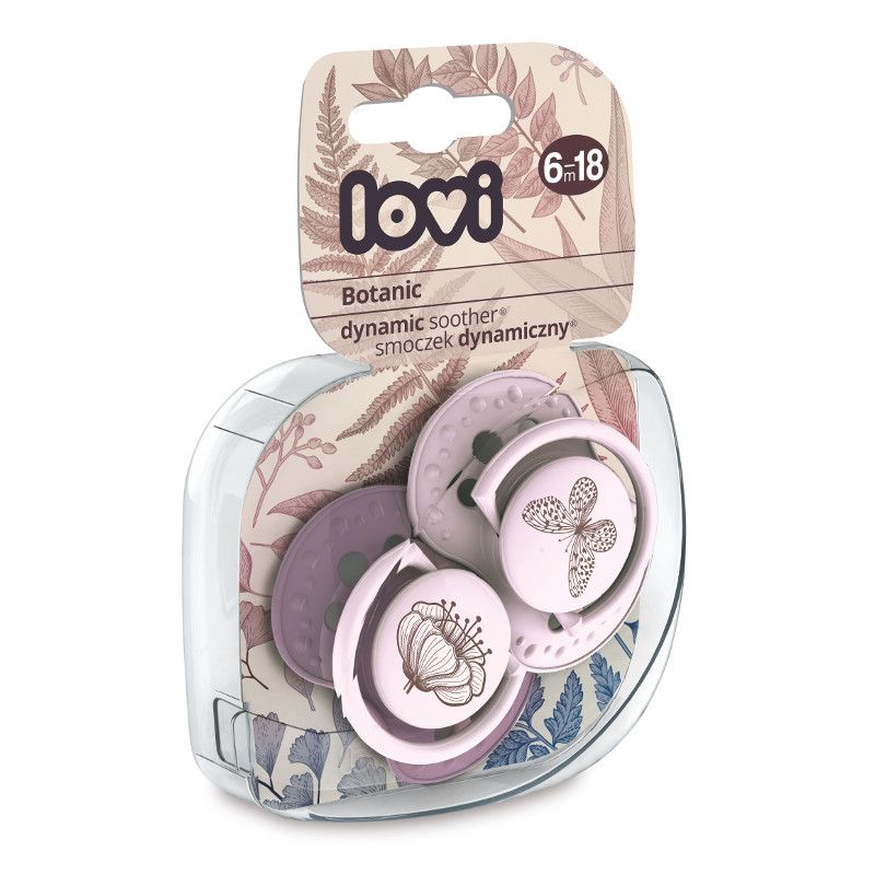 Силиконови залъгалки LOVI, Botanic, 2 бр., 6-18 м – 12