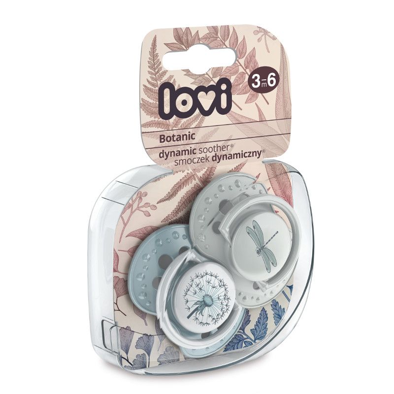 Силиконови залъгалки LOVI, Botanic, 2 бр., 3-6 м – 4