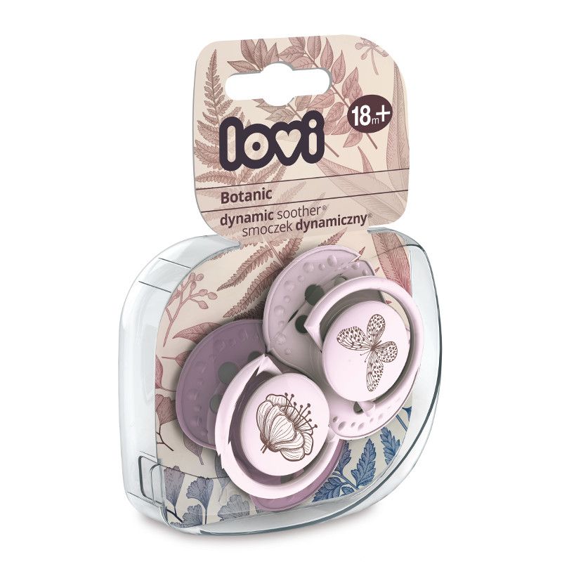 Силиконови залъгалки LOVI, Botanic Girl, 2 бр., 18м+ – 2