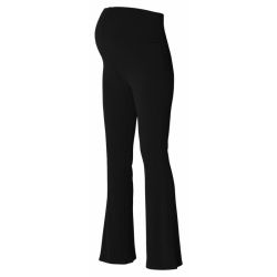 Ежедневен разкроен панталон за бременни Heja- черен