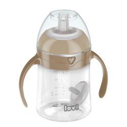 Чаша със сламка Lovi, Beginner, 150 мл., 6m.+