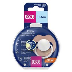 Силиконова динамична залъгалка Prime Blush Glow, Lovi, 0-6 м
