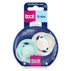 Силиконови динамични залъгалки Prime Lagoon/Mint Cream, Lovi, 0-6 м