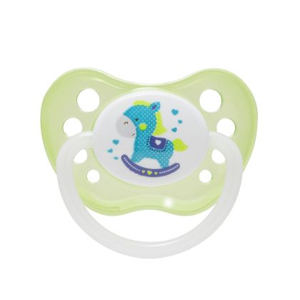 Каучукова анатомична залъгалка Canpol babies, Toys 18+м, зелена
