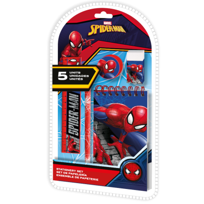 Комплект ученически пособия Spiderman, 5 части