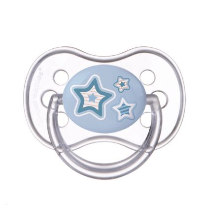 Силиконова залъгалка със симетрична  форма Canpol babies, Newborn Baby, 0-6м, синя