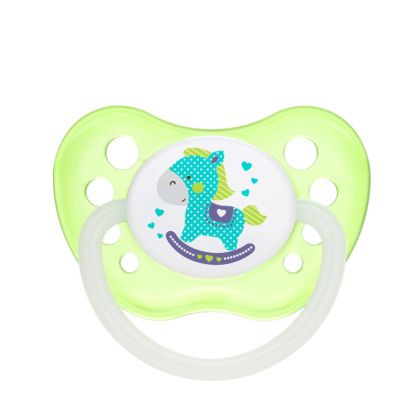Каучукова анатомична залъгалка Canpol babies, Toys 6-18м, зелена