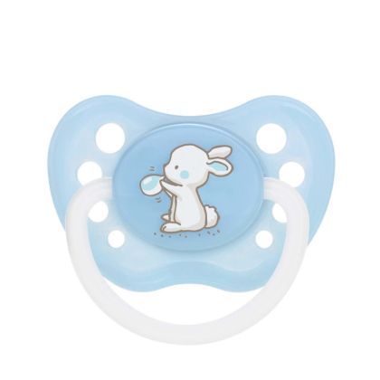 Силиконова анатомична залъгалка Canpol babies,  Little Cutie 6-18м, синя