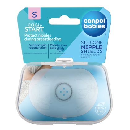 Силиконови протектори за зърна Canpol babies S, Easy Start