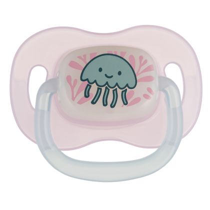 Силиконова залъгалка-черешка Canpol babies, Love&Sea, 18м.+