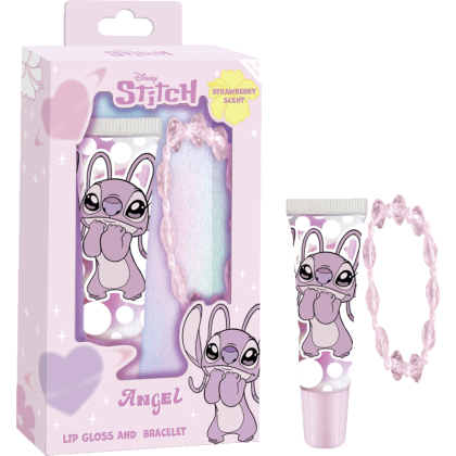 Комплект гривна и гланц за устни Angel, Stitch