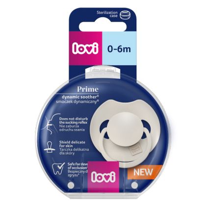 Силиконова динамична залъгалка Prime Coconut, Lovi, 0-6 м