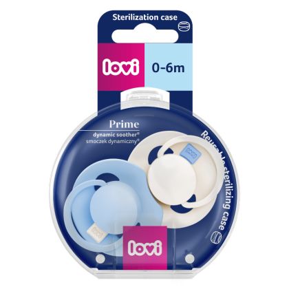 Силиконови динамични залъгалки Prime Frost/Glacier Cream, Lovi, 0-6 м