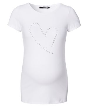 Блуза за бременни с къс ръкав Noppies, Text Heart