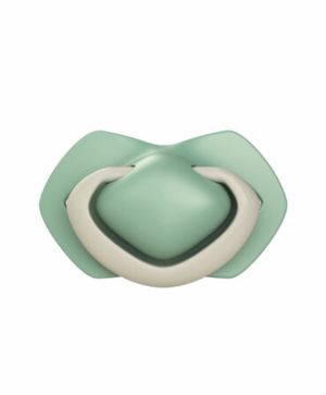 Комплект от симетрични силиконови залъгалки Canpol babies, PURE COLOR - 2бр, 6-18 м., бежови