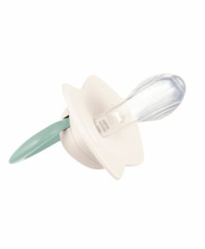 Комплект от симетрични силиконови залъгалки Canpol babies, PURE COLOR - 2бр, 6-18 м., бежови