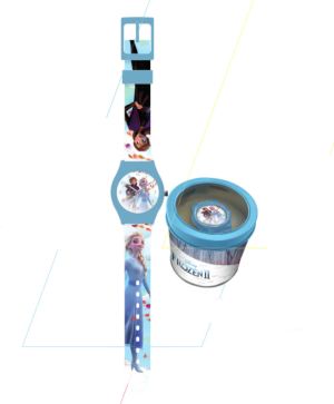 Аналогов часовник в метална кутия Frozen