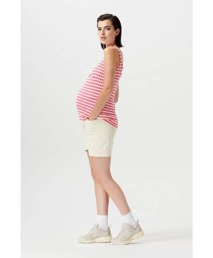 Къси дънки за бременни Supermom, Hurlock - Bone White