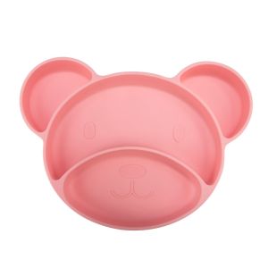 Силиконова чиния с вакуумен ринг Canpol babies, 500 мл., розова