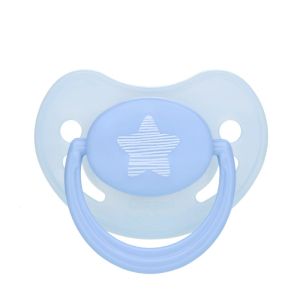 Силиконова анатомична залъгалка Canpol babies, Pastelove, 0-6 м, синя