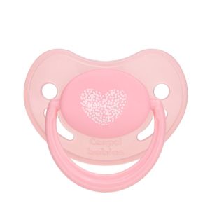 Силиконова анатомична залъгалка Canpol babies, Pastelove, 6-18 м, розова