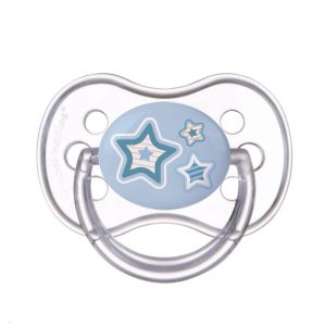 Силиконова  залъгалка с форма на черешка Canpol babies, Newborn Baby, 6-18м, синя