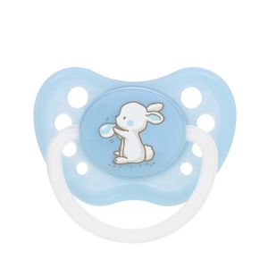 Силиконова анатомична залъгалка Canpol babies,  Little Cutie 0-6м, синя