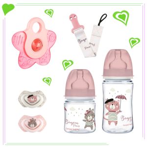 Комплект за подарък Baby Shower, BONJOUR PARIS- момиче