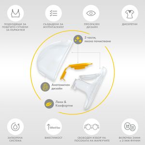 Единична двуфазна помпа за кърма Medela Solo Hands-Free