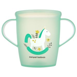 Чаша с дръжки Canpol babies, Toys, 250 мл, 12м+, зелена