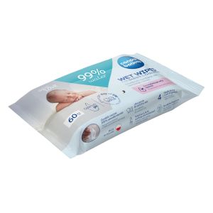 Мокри кърпички за бебета и деца, 99% вода Canpol babies, 60 бр.