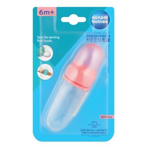 Силиконово шише за пюре и плодове, Canpol babies, 6м+