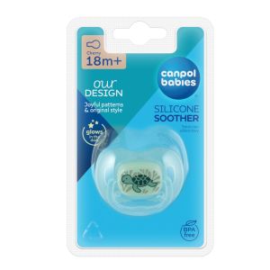 Силиконова залъгалка-черешка Canpol babies, Love&Sea, 18м.+