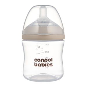 Шише с двузонов биберон Canpol babies Natural Shape, 150 мл.