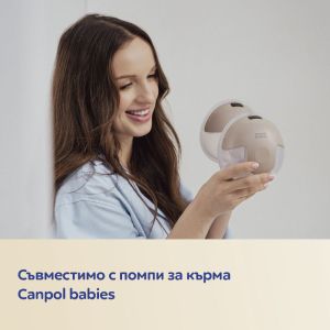 Антиколик двузонов биберон Canpol babies, Natural Shape-2бр,0м+