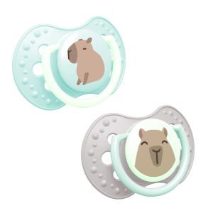 Силиконови залъгалки CapiChill Boy, Lovi, 2бр, 6-18м