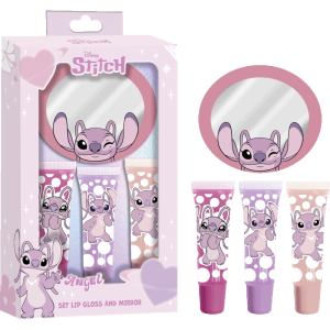 Комплект гланцове за устни с огледалце Angel, Stitch