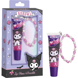 Комплект гривна и гланц за устни Kuromi