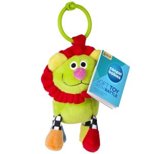 Мека играчка с дрънкалка Canpol babies, Crazy Animals
