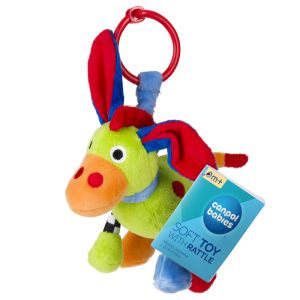 Мека играчка с дрънкалка Canpol babies, Crazy Animals