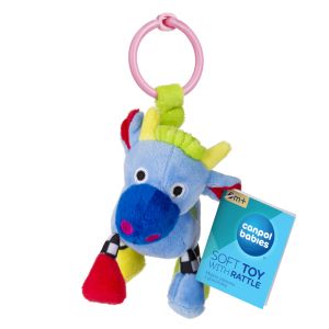 Мека играчка с дрънкалка Canpol babies, Crazy Animals