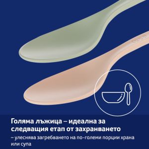 Лъжички за първо хранене Lovi, Pisatchio, 2 бр., 6м+