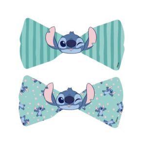 Мини щипки за коса с панделка Stitch- 2 бр.