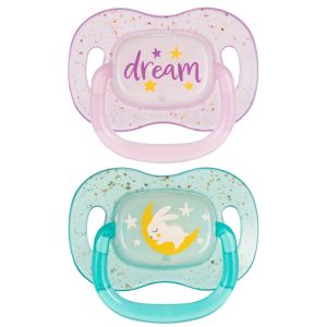 Симетрични залъгалки Canpol babies, NightGlow, 0-6м., 2бр.